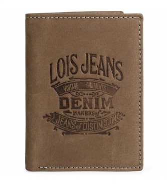 Lois Jeans para hombre. 201718-02 Cartera monedero de piel 201718 marrón -8x11 cm- (OSFA), Casual, Lois Jeans outlet 2024.