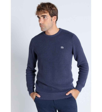 Lois Jeans para hombre. 176493358 Jersey de punto azul (XXL), Casual, Algodón, Manga larga