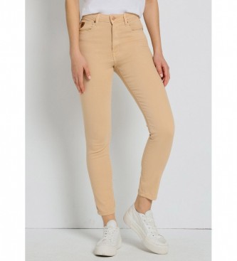 Lois Jeans para mujer. 201082338 Pantalon Caja Media - Highwaist Skinny Ankle beige (30), Casual, Algodón, Denim