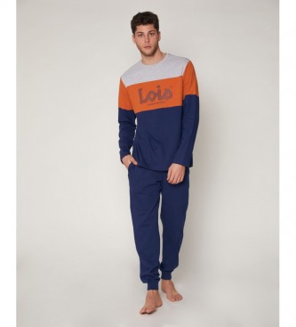 Lois para homem. O melhor pijama azul, laranja Lois