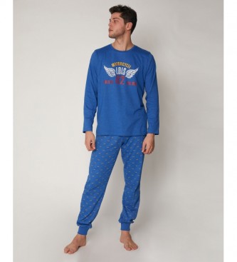 Lois para homem. Pijama de asas azul Lois