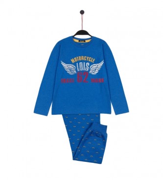 Lois para criança. Pijama de asas azul Lois