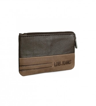 Lois Jeans unisex. 202402-02 Monedero de piel con llavero sistema bloqueo RFID 202402 marrón -11x7cm- (OSFA), Casual, Lois Jeans outlet 2024