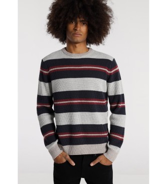 Lois Jeans para hombre. 176373149 Jersey con cuello caja blanco (M), Casual, Algodón, Manga larga