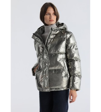Lois Jeansvoor vrouwen. 470932859 Grijze Julieta jas (S), Casual, Grijs, Polyester