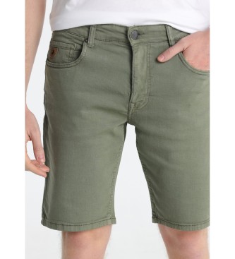 Lois Jeans para hombre. 111922342 Short slim fit verde (38), Casual, Algodón