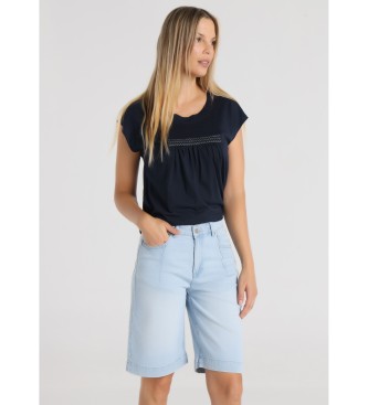 Lois Jeans para mujer. 217422640 Short tejano azul (26), Casual, Algodón, Denim