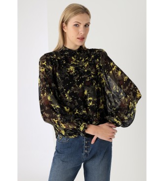 Lois Jeans para mujer. 431682571 Blusa manga larga con estampado magic verde (XXL), Casual, Viscosa