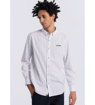Imagen Lois Jeans para hombre. 145153219 Camisa 133368 blanco (S), Casual, Algodón, Manga larga