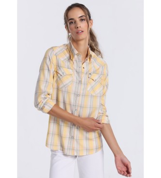 Lois Jeans para mujer. 431182243 Camisa de manga larga multicolor (XS), Casual, Viscosa