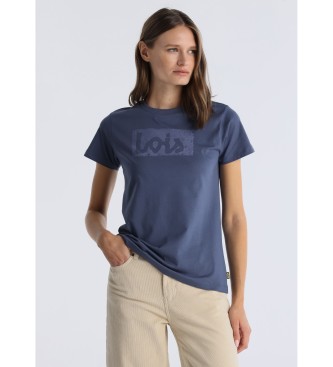 Lois Jeans para mujer. 423472904 Camiseta Romina Abbey marino (XS), Casual, Algodón, Manga corta