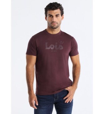 Lois Jeans para hombre. 158373493 Camiseta Romeo Perfecto granate (3XL), Casual, Algodón, Manga corta