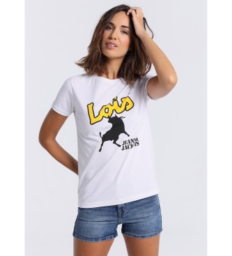 Lois Jeans para mujer. 422042139 Camiseta de manga corta blanco (XXL), Casual, Algodón, Lois Jeans outlet 2024.