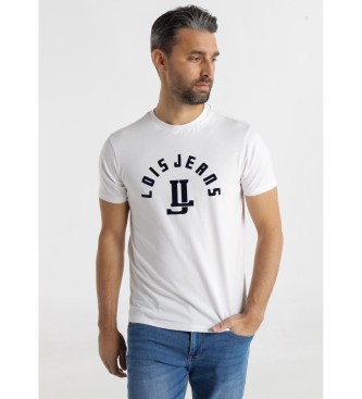Lois Jeansvoor mannen. 158353479 Bombay Acai T-shirt wit (XXL), Casual, Katoen, Korte mouwen