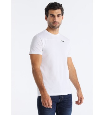 Lois Jeansvoor mannen. 158252825 Raul T-shirt wit (L), Casual, Katoen, Korte mouwen
