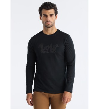 Lois Jeans para hombre. 158363494 Camiseta Hugo Teo negro (M), Casual, Algodón, Manga larga