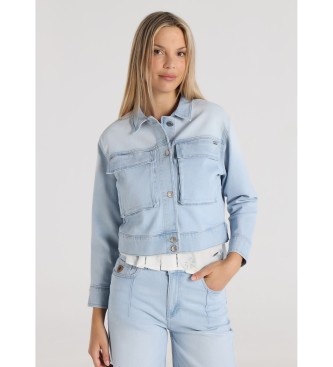 Lois Jeans para mujer. 470892640 Cazadora Tejana con bolsillos azul (XL), Casual, Algodón, Denim