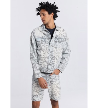 Lois Jeans para hombre. 187853224 Cazadora Tejana gris (S), Casual, Algodón, Denim, Manga larga