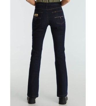 Lois Jeans para mujer. 201422350 Jeans - Straight Flare Fit azul (27), Casual, Algodón
