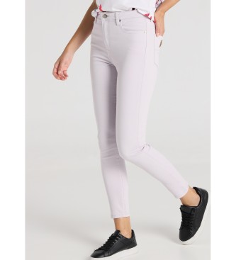 Lois Jeans para mujer. 201082342 Jeans Tejido twill liila (31), Casual, Lila, Algodón, Denim