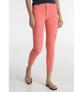 Lois Jeans para mujer. 201082342 Jeans skinny rojo (29), Casual, Algodón, Denim