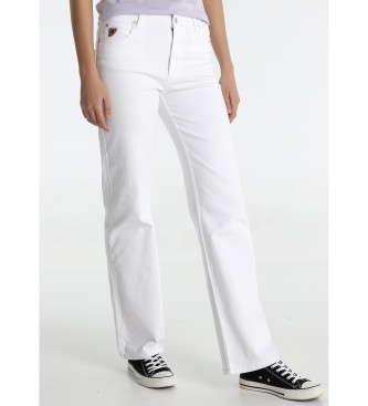 Lois Jeans para mujer. 207982342 Jeans Straight fit blanco (30), Casual, Algodón, Denim