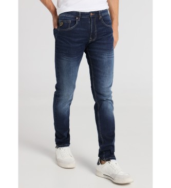 Lois Jeans para hombre. 102292625 Jeans Ulysses Ebony azul (36), Casual, Algodón, Denim