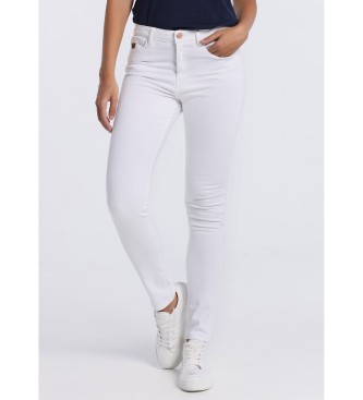 Lois para mulher. Jeans | Caixa Baixa - Push Up Skinny White