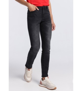 Lois Jeans para mujer. 201062352 Jeans Básico negro (26), Casual, Algodón, Denim