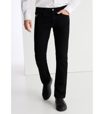 Lois Jeans para hombre. 101903406 Jeans Ronse negro (31), Casual, Algodón, Denim