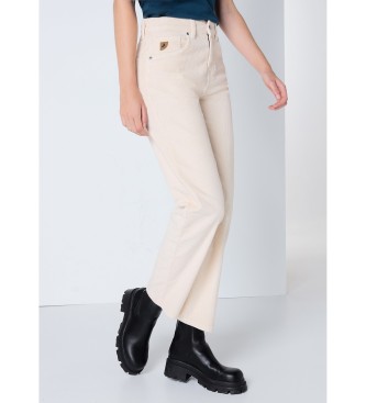 Lois Jeans para mujer. 207612384 Pantalón 136071 beige (28), Casual, Algodón, Denim