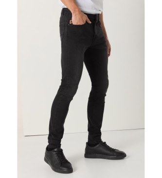 Lois Jeans para hombre. 101933408 Jeans cintura media Skinny negro (30), Casual, Algodón, Denim