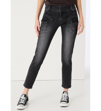 Lois Jeans para mujer. 207882624 Jeans con bolsillos tejido trutemp 365 negro (30), Casual, Algodón, Denim