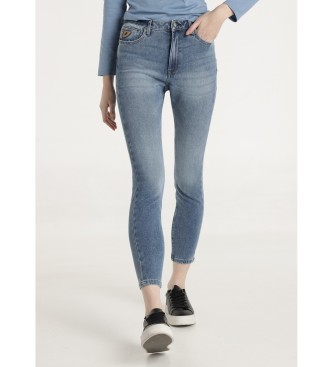 Lois Jeans para mujer. 201082610 Jeans Cher Carine azul (26), Casual, Algodón, Denim