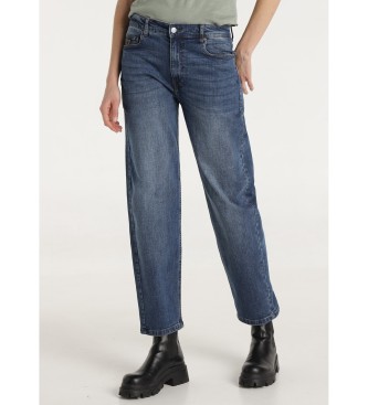 Lois Jeans para mujer. 208132754 Jeans lavado Cross Weave stone azul (31), Casual, Algodón, Denim