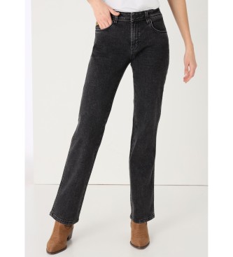Lois Jeans para mujer. 201042624 Jeans Straight fit negro (30), Casual, Algodón, Denim