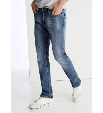 Lois Jeans para hombre. 101913623 Jeans lavado medio azul (30), Casual, Algodón, Denim