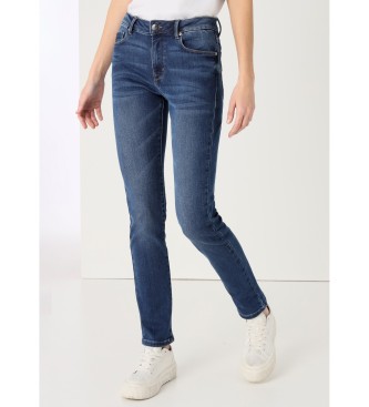 Lois Jeans para mujer. 201062627 Jeans lavado medio tejido brush azul (26), Casual, Algodón, Denim