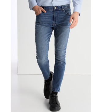 Lois Jeans para hombre. 101943628 Jeans lavado medio azul claro (36), Casual, Algodón, Denim