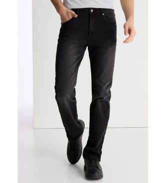Lois Jeans para hombre. 1090033406 Jeans lavados negro (40), Casual, Algodón, Denim