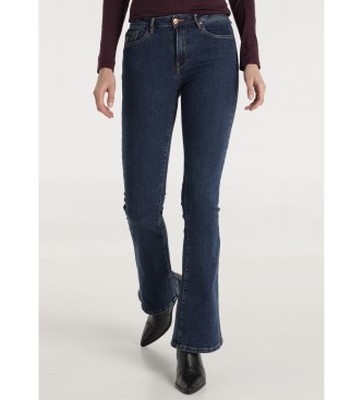 Lois Jeans para mujer. 207682747 Jeans Pushy Flare Luca azul (26), Casual, Algodón, Denim