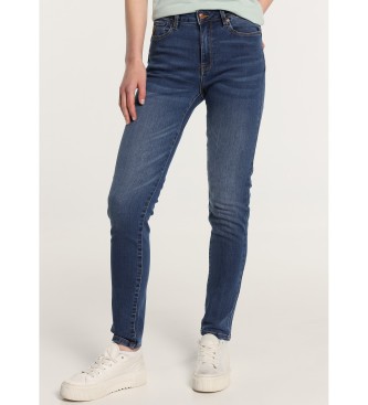 Lois Jeans para mujer. 201112407 Jeans push up skinny azul (26), Casual, Algodón, Denim