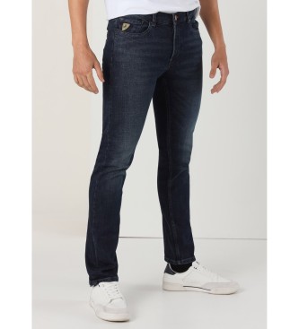 Lois Jeans para hombre. 101913409 Jeans Slim Tiro medio azul (28), Casual, Algodón, Denim