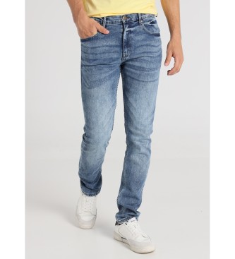 Lois Jeans para hombre. 101913640 Jeans Slim fit azul (28), Casual, Algodón, Denim