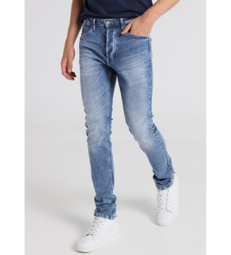 Lois Jeans para hombre. 101923747 Jeans Slim fit azul (29), Casual, Algodón, Denim