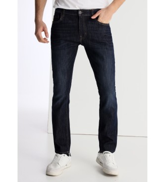 Jeans tejido rinse Bi-Strech marino (30), Casual, Algodón, Denim