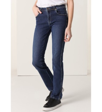 Lois Jeans para hombre. 201042405 Jeans Tiro bajo Recto azul (38), Casual, Algodón, Denim
