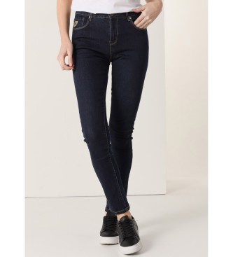 Lois Jeans para mujer. 201062405 Jeans Tiro bajo Skinny marino (28), Casual, Algodón, Denim