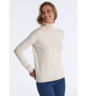Lois Jeansvoor vrouwen. 453102669 Marily beige trui (L), Casual, Katoen, Klassiek