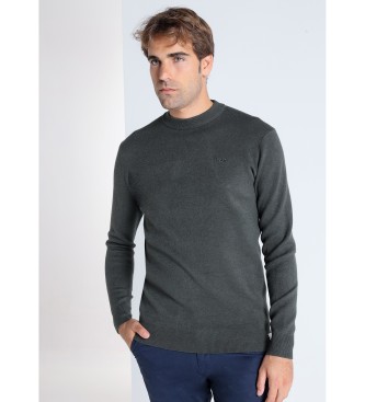 Lois Jeans para hombre. 176543126 Jersey de cuello perkins verde (XXL), Casual, Algodón, Manga larga